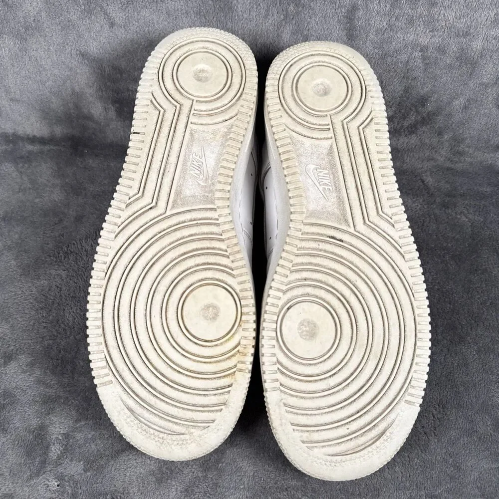 Nike Air Force 1 All White Size US 9 Men's Shoe Sneaker Need TLC